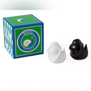 Jonathan Adler Snail Salt & Pepper Shakers in Black and White - SOLD OUT!